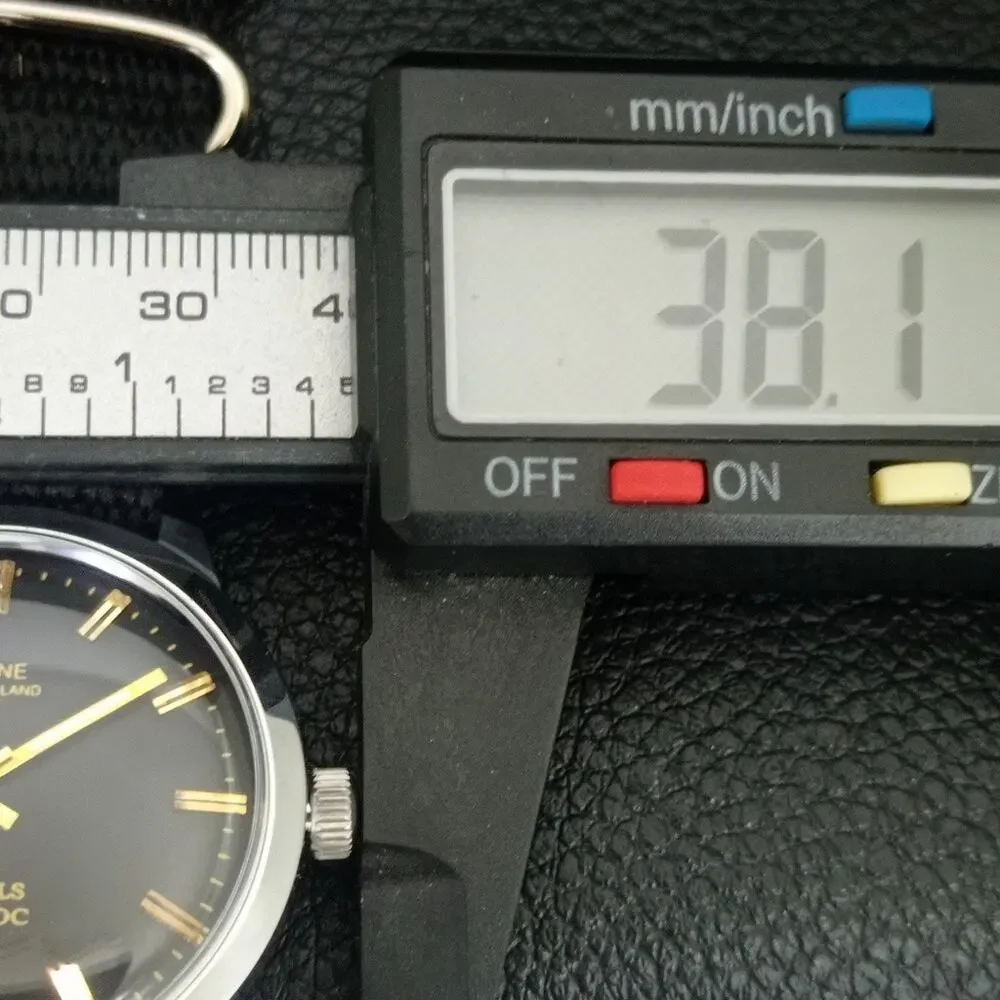 Vintage 1976 Montine Of Switzerland Manual Mens Silver Watch W/Nato Strap